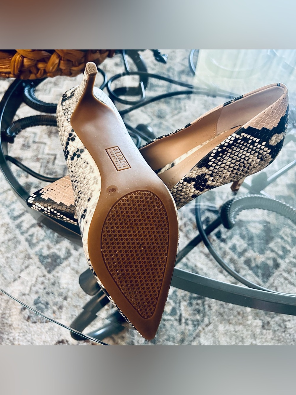 Alfani "Step 'N Flex" Jeules Snakeskin Print Pumps - Picture 5 of 7